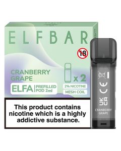 Elf Bar Elfa cranberry grape pods 2 pack