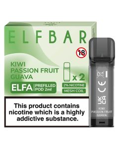 Elf Bar Elfa kiwi passionfruit guava pods 2 pack