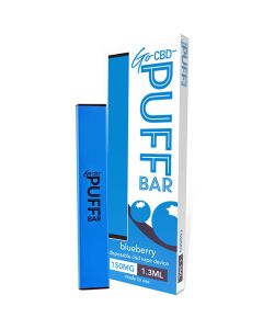 Go CBD puff bar blueberry 1.3ml disposable vape 150mg