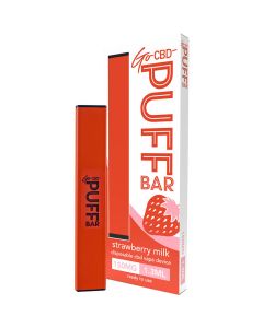 Go CBD puff bar strawberry milk 1.3ml disposable vape 150mg