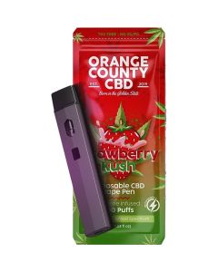 Orange County CBD strawberry kush 1ml disposable vape 600mg