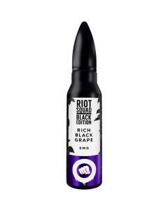 Riot Squad Black Edition rich black grape e-liquid 50ml