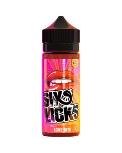 Six Licks love bite e-liquid 100ml