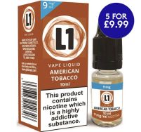 L1 American tobacco e liquid