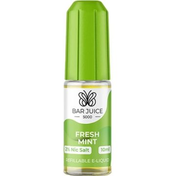 A Bar Juice 5000 e-liquid in the flavour fresh mint on a white background