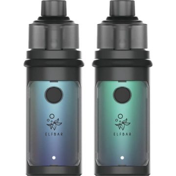 Two colour variants of the Elf Bar FB1000 vape device