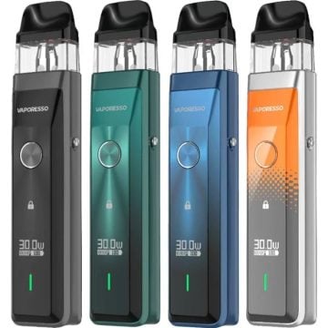 Four Vaporesso XROS Pro pod kits in assorted colours on a white background