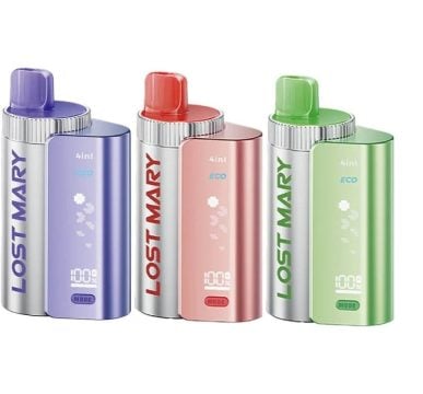 Three Lost Mary 4in1  big puff pod vape kits in assorted colours