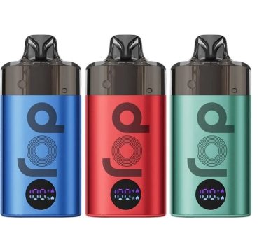 Three DOJO Blast 6000 pod kits in various different flavours on a white background