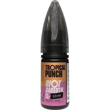 A bottle of Riot BAR EDTN vape juice in the flavour tropical punch