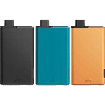 Three Zeltu X3 vape devices in assorted colours