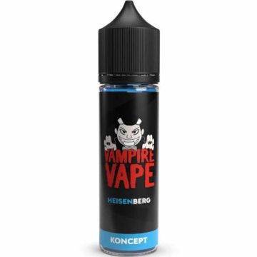 A 50ml shortfill bottle of Heisenberg Koncept vape juice on a white background