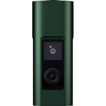 A green Arizer Solo 3 v 2.0 vaporizer on a white background
