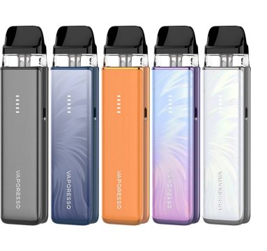 Five Vaporesso XROS 6 Mini pod vape kits on a white background