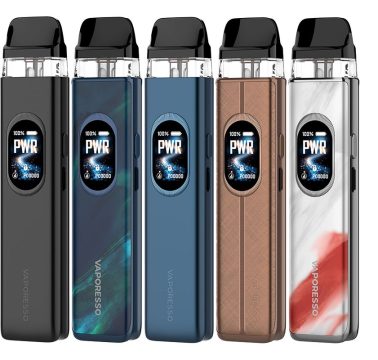 Five Vaporesso XROS 6 pod vape kits on a white background
